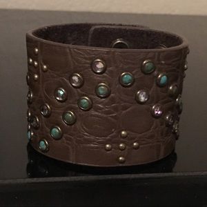 Brown wrist Cuff .